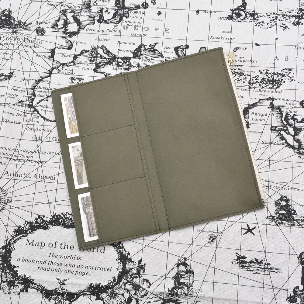Оливково-зеленый для ноутбука из натуральной кожи, офисный Стандартный обычный размер, органайзер для карт, сумка из ткани, на молнии, Карманный держатель