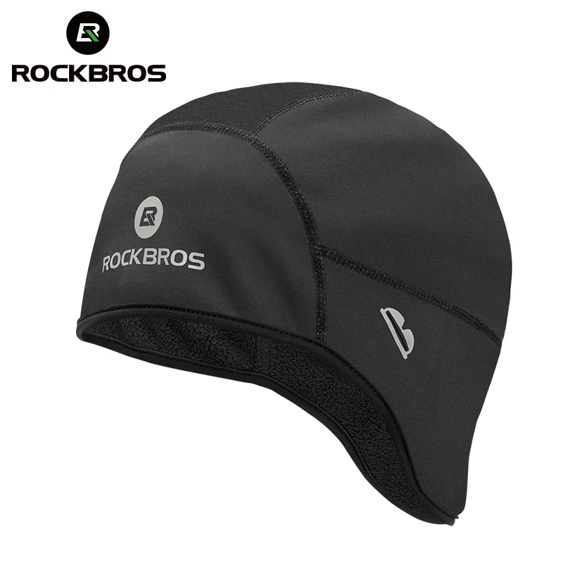 Rockbros Bicycle Cap Winter Fleece Windproof Hat Relective Comfortable