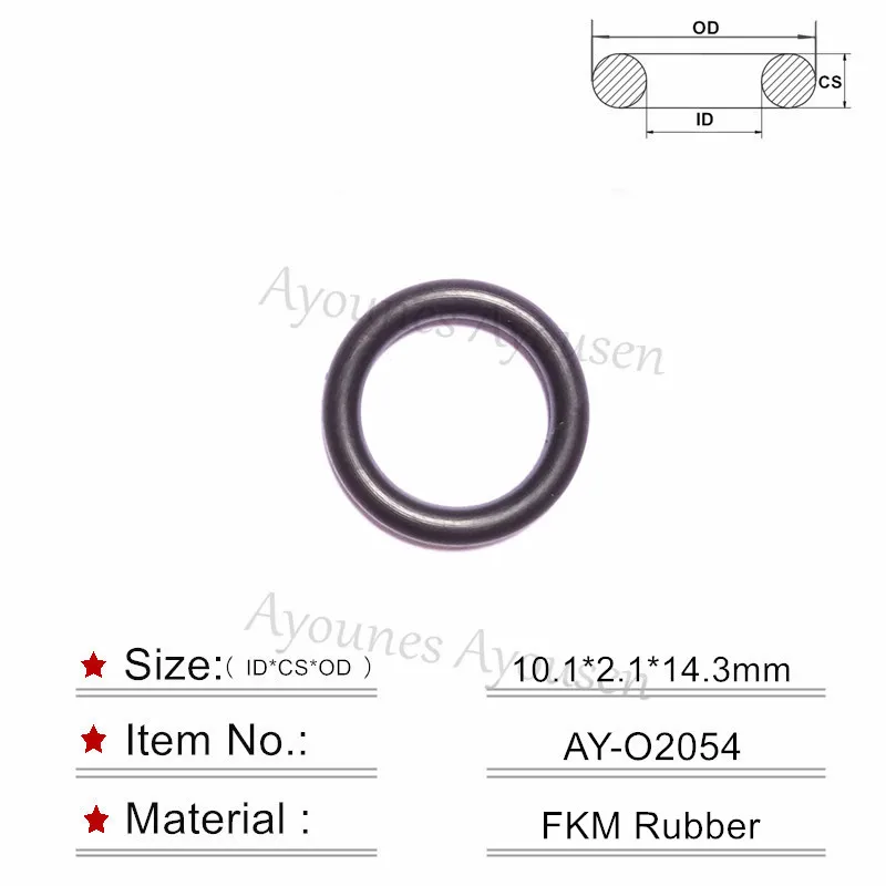 

Free Shipping 50Pieces Fuel injector oring seals 10.1*2.1mm for Peugeot 106 206 C2 C3 307 1984E0 01F002A INJECTOR (AY-O2054)