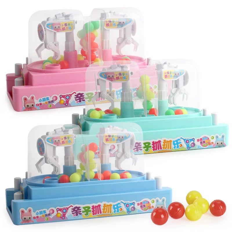 

Douyin Celebrity Style Mini Scratch Music Double Battle Candy-clipping Machine Crane Machine Educational Interactive Toy Tableto