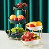 Nordic Ceramic Fruit Plate Living Room Multi-layer  Dish Snack Basket Household Dry  Bowl   Creative Luxury 2