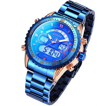 

STRYVE Luxury Brand Men Watch Strainless Steel Strap Quartz Watch Fashion Waterproof Chronograph Relogio Masculino Male Clock