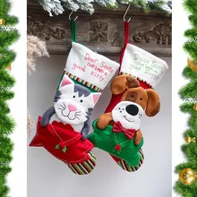 Рождественские носки с орнаментом; носки с героями мультфильмов; подарок для детей; Рождественский подвесной мешок; большие носки для дома; каминная Конфета; Подарочная сумка;# F