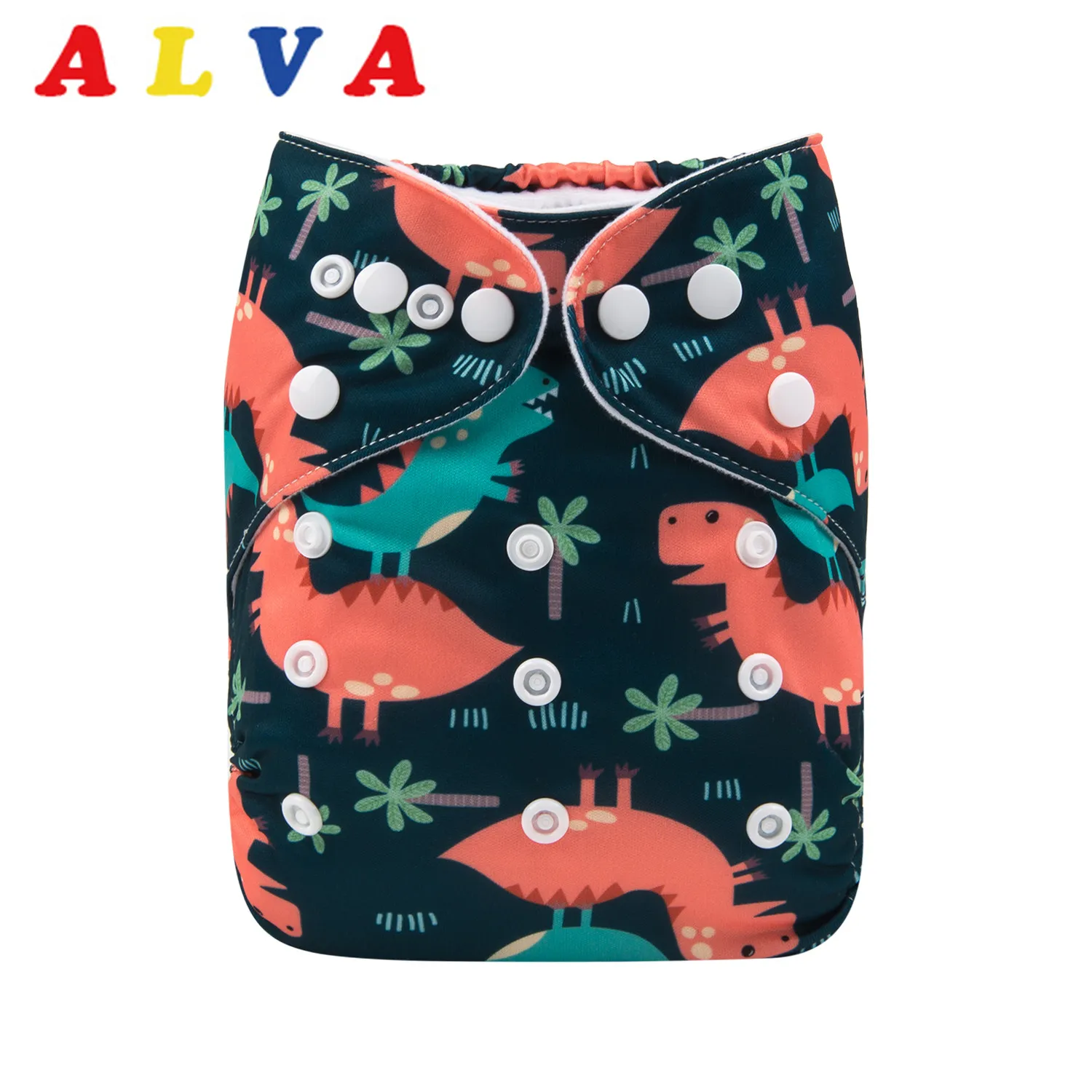 Тканевые подгузники Alvababy для младенцев новая модель 2019 с рисунком со вставкой из