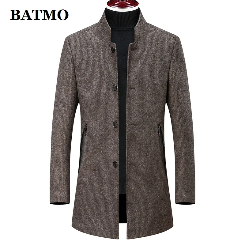 Batmo Новое поступление зимняя высококачественная шерстяная повседневная мужская куртка, Мужская зимняя теплая куртка, зимние куртки для мужчин 893