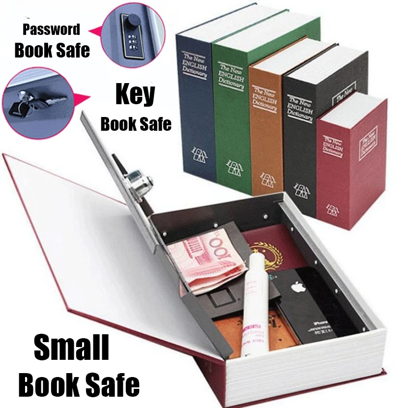 Safe Box Piggy Bank Secret Book For Coin Money Stash Security Hidden