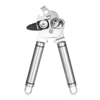 

New 304 Stainless Steel Two-in-One Multi-Use Can Opener Tin Jar Beer Bottle Opener For Bottles Tins Cans And Other Metal Contain
