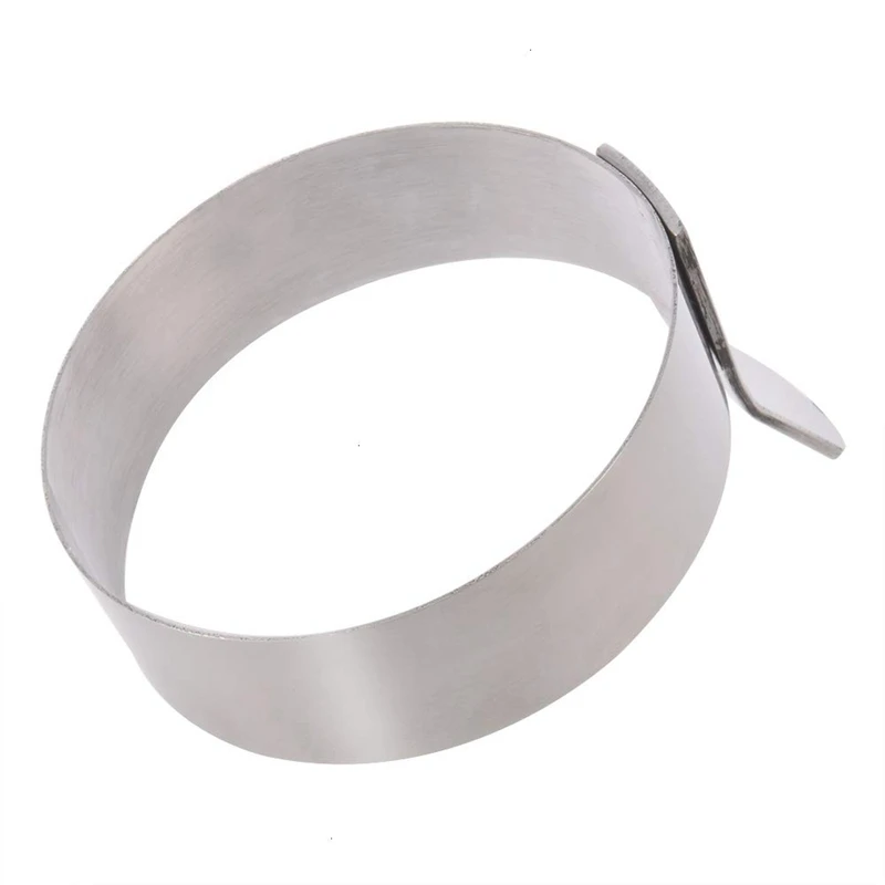 Egg-Shaped Ring,7.5.9 Cm Stainless Steel Oval Mold Cooking Non-Stick Pancake Ring Metal Kitchen Cooking Tool