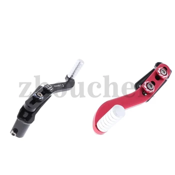 

Aluminium CNC Folding Gear Shifter Shift Lever Rear Brake Foot Shift Pedal for Motorbikes Dirt Bike, Black+Red