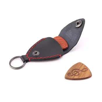 

1pc Leather Electric Guitar Pick Holder Folk Pop Guitar Plectrum Case Bag Keyring Random Color O11 19 Dropship