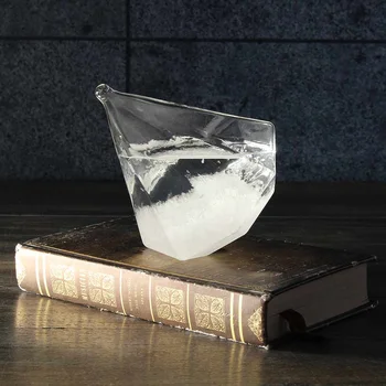 

New Transparent Droplet Storm Glass Water Drop Weather Storm Forecast Predictor Monitor Bottle Barometer Home Decor