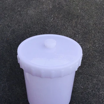 

600ml Plastic Spray Paint Cup Air Feeding Gravity Pot Fastmover Wire Connector