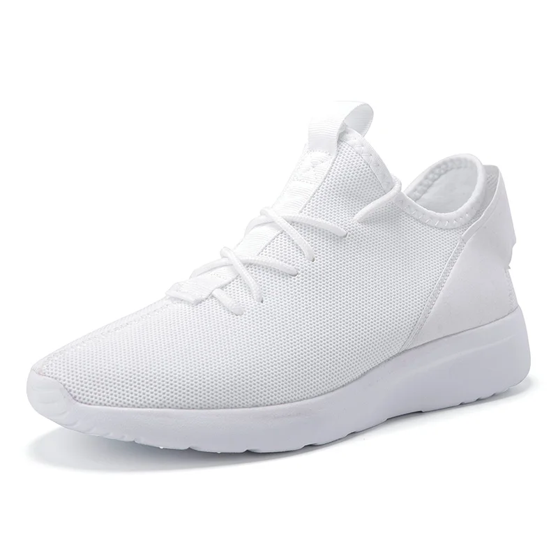 

Fashion Casual Men Shoes Breathable Mesh Flats Lace-up Sneakers Men Spring Autumn New Non-slip Walking Male Shoes Black White