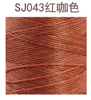 1 рулон 210D 1,2 мм 200 м прочный кожаный плоский вощеный шнур для ниток DIY инструмент для рукоделия строчка нитевая игла - Цвет: 5