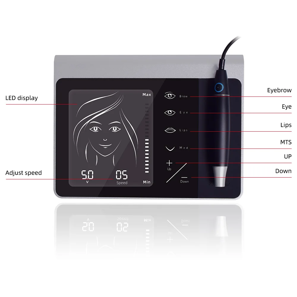 Dermografo микроблейдинг косметическое устройство Татуировка ручка машина комплект для перманентного макияжа татуировка для губ и бровей ручка пистолет комплект