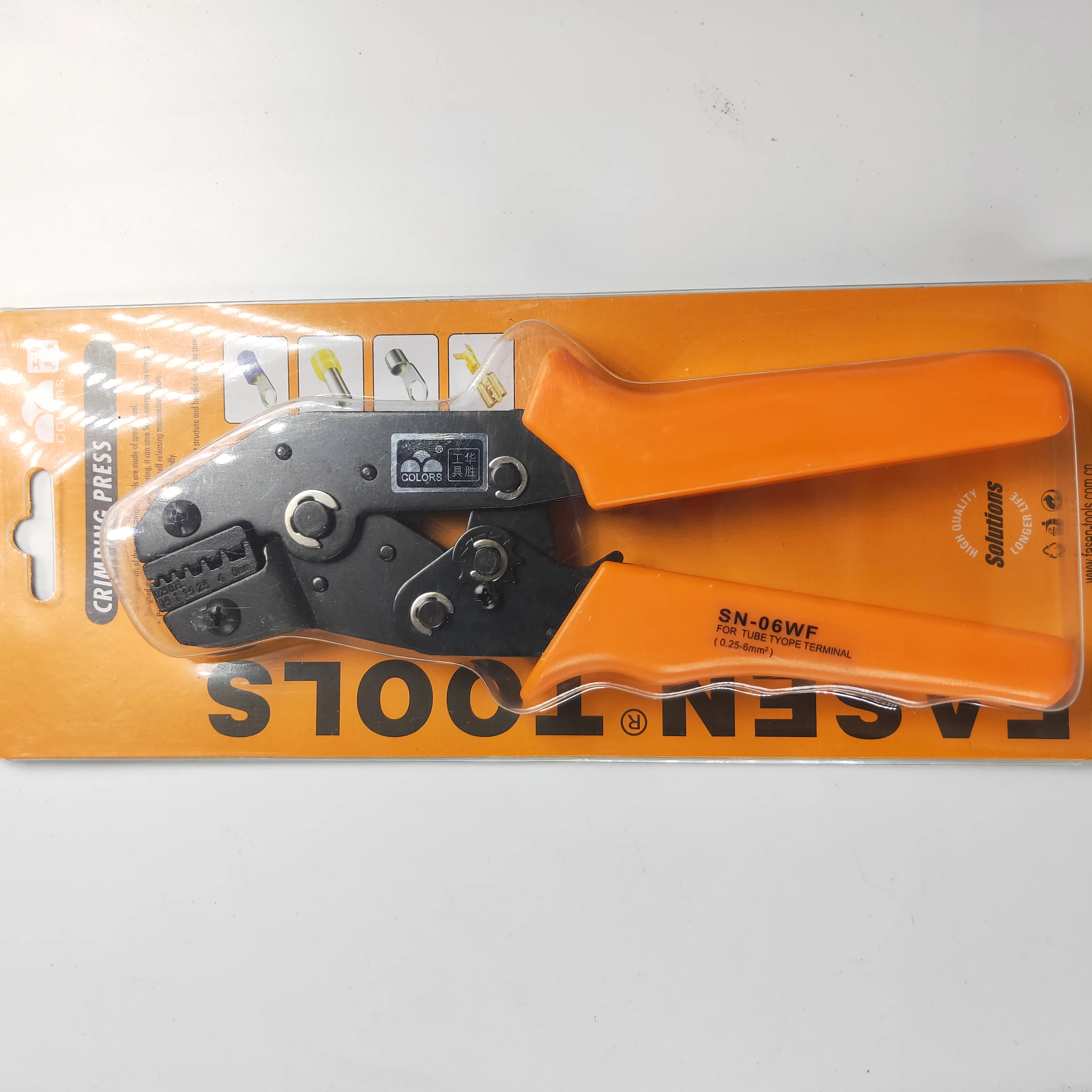 

SN-06WF 0.25-6mm Crimping Pliers for End-sleeve Cable Clamp Locking Crimper Tool