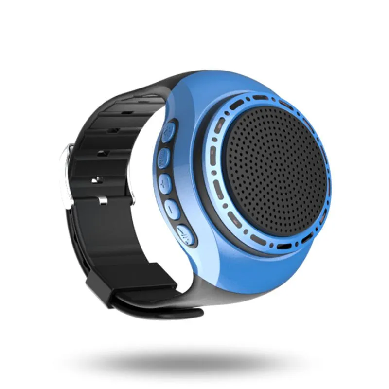 Беспроводные Blueteeth 5,0 музыкальный плеер спортивные часы AUX портативные мини наручные стерео спортивные колонки 3 Вт двойной Магнитный 4 цвета