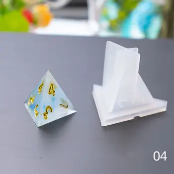 

7 Shapes Dice Fillet Square Triangle Dice Mold Dice Digital Game Silicone Mould