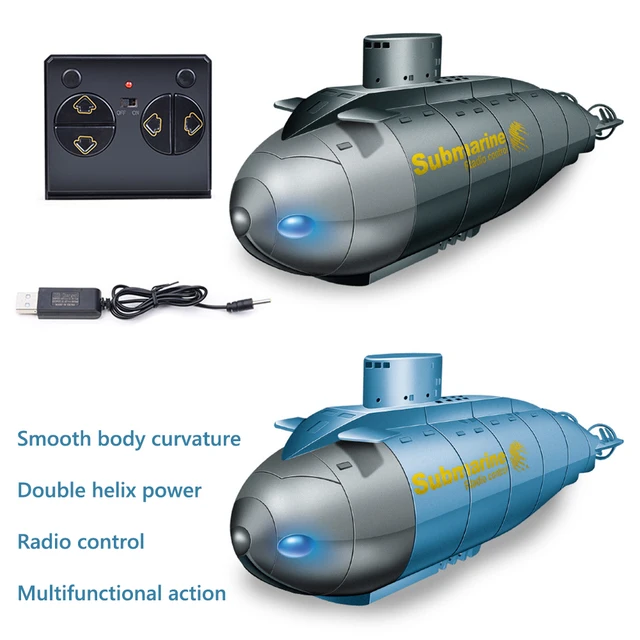 2.4G Remote Control Kids Toy Water Sports Submarine Electric Boat 6 Channel Mini Wireless Remote Control Diving Model 4