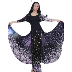Belly Dance Practice Clothes Bohemian Big Swing Skirt 9 Colors Long Super Beautiful Belly Dance Performance Costumes Belly Suit