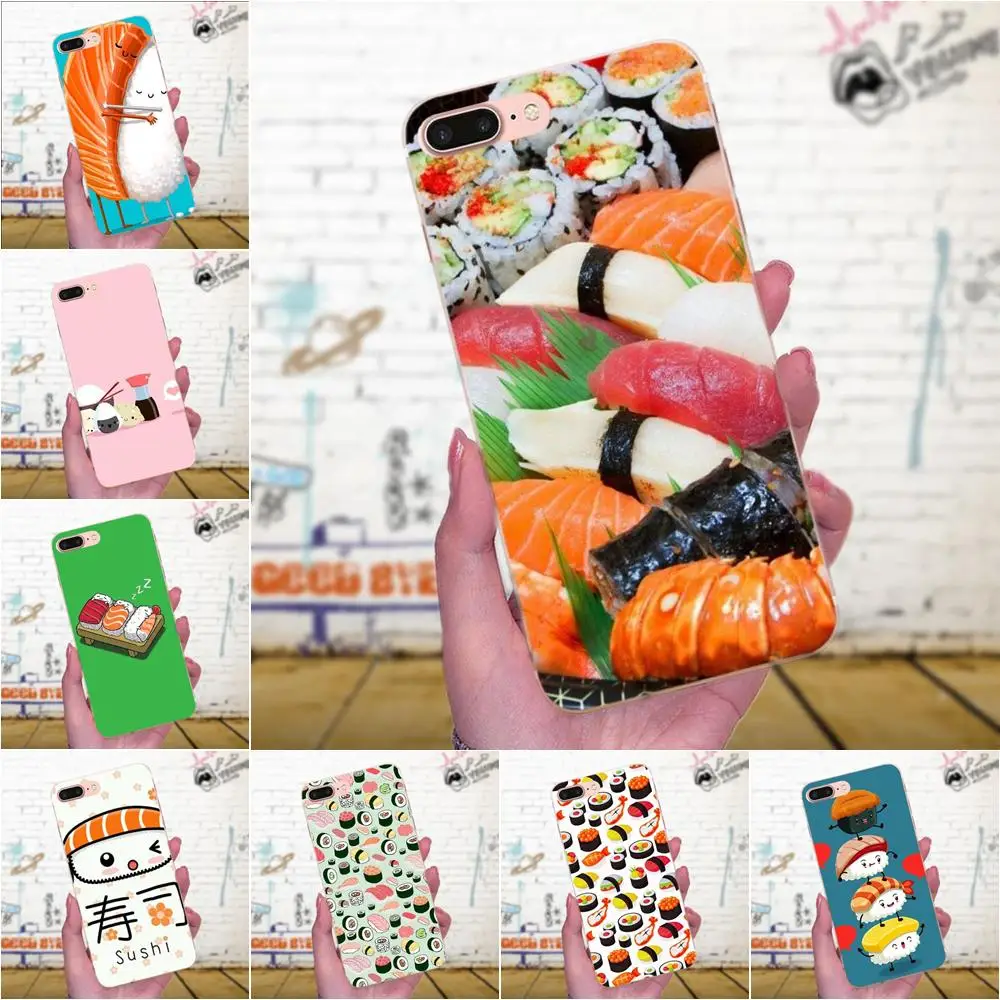 Soft Coque Case For Galaxy J1 J2 J3 J330 J4 J5 J6 J7 J730 J8 2015 2016 2017 2018 mini Pro Japanese Sushi Delicious Food Cartoon | Мобильные