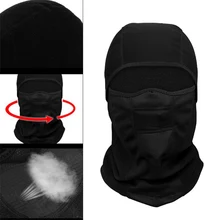 Зимняя Теплая Флисовая мотоциклетная маска для лица, защита от пыли, водонепроницаемая, ветрозащитная, полное покрытие для лица, шапка, шейный шлем, лыжная маска