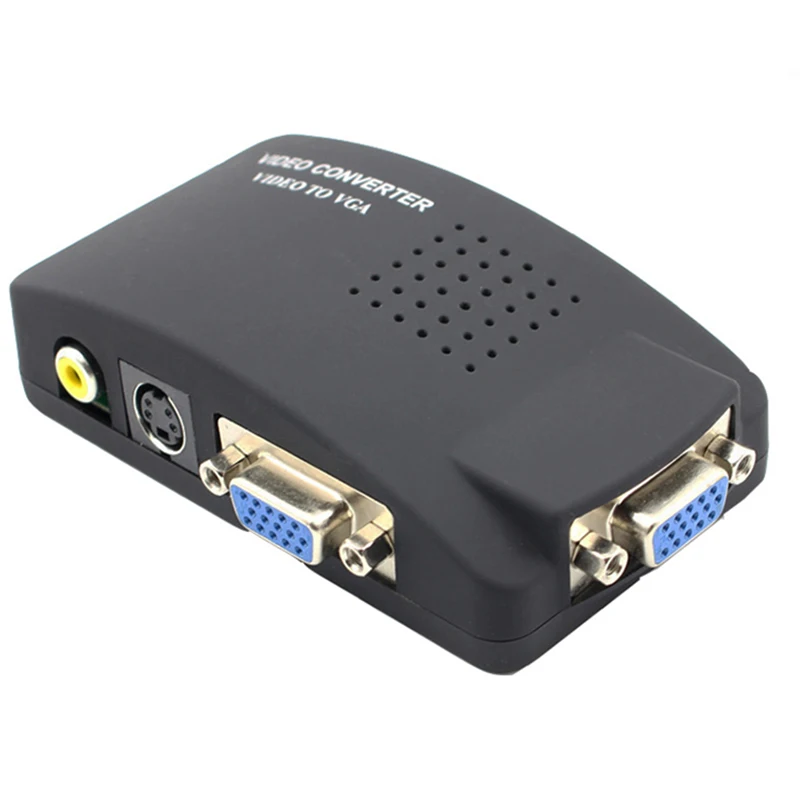 Преобразователь с AV на ПК преобразователь RCA VGA = S-video + для DVD VCD монитора in что |