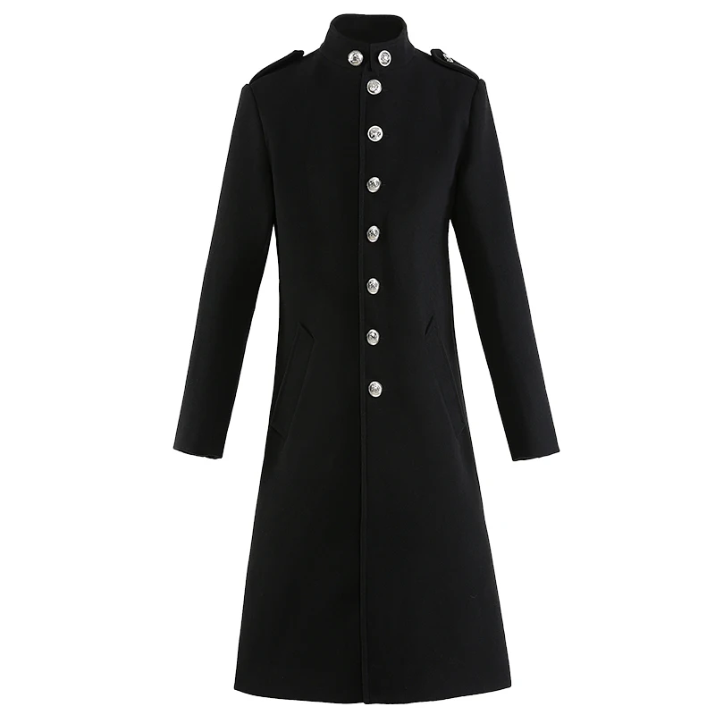 Winter Men Coats Woolen Solid Long Sleeve Jackets Men Overcoats Streetwear Fashion Long Trench Outerwear 2020 4XL Winter Men Coats Woolen Solid Long Sleeve Jackets Men Overcoats Streetwear Fashion Long Trench Outerwear 2020 4XL
