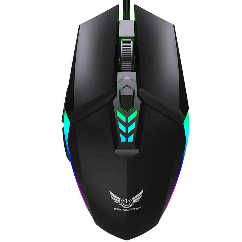 E-sports 6D Gaming Mouse RGB Colorful Breathing Luminous Office Home Business USB Wired 3200DPI Ergonomic Feel Comfortable | Компьютеры и