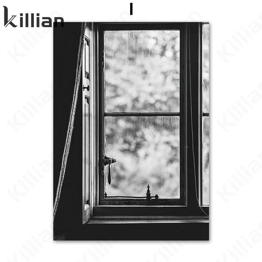 Couple Body Silhouette Hand Window Picture Wall Sticker Nordic Poster Wall Art Print Canvas Painting Decoration Picture Wall Art