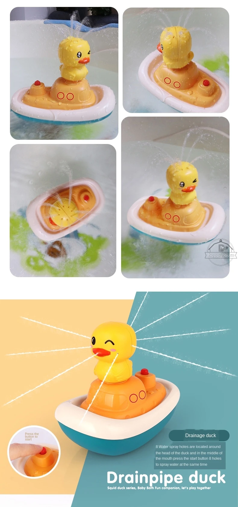 Baby Bath Toys for Kids Electric Duck Sucker Bath Toys Spray Water Toys for Kids Baby Shower Pool Bathtub Toy Sprinkler Baby Toy best baby toddler toys	