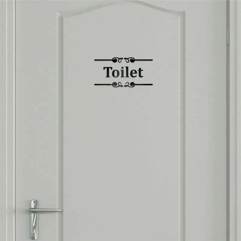 mirror sticker Creative Diy Fashion Personality 3D Wall Stickers Toilet Bathroom Tips Stickers spiegel sticker #3O17 (21)