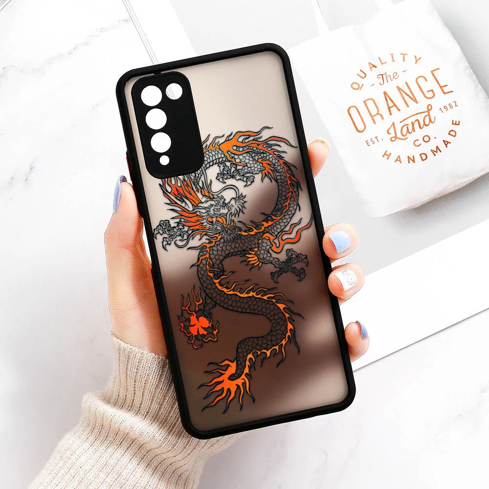 P30 Pro Case For Huawei P40 Lite Cover Dragon Back Funda For Huawei P Smart 2021 Honor 10X Lite 8X 20 Nova 5T Y9 Prime 2019 Case
