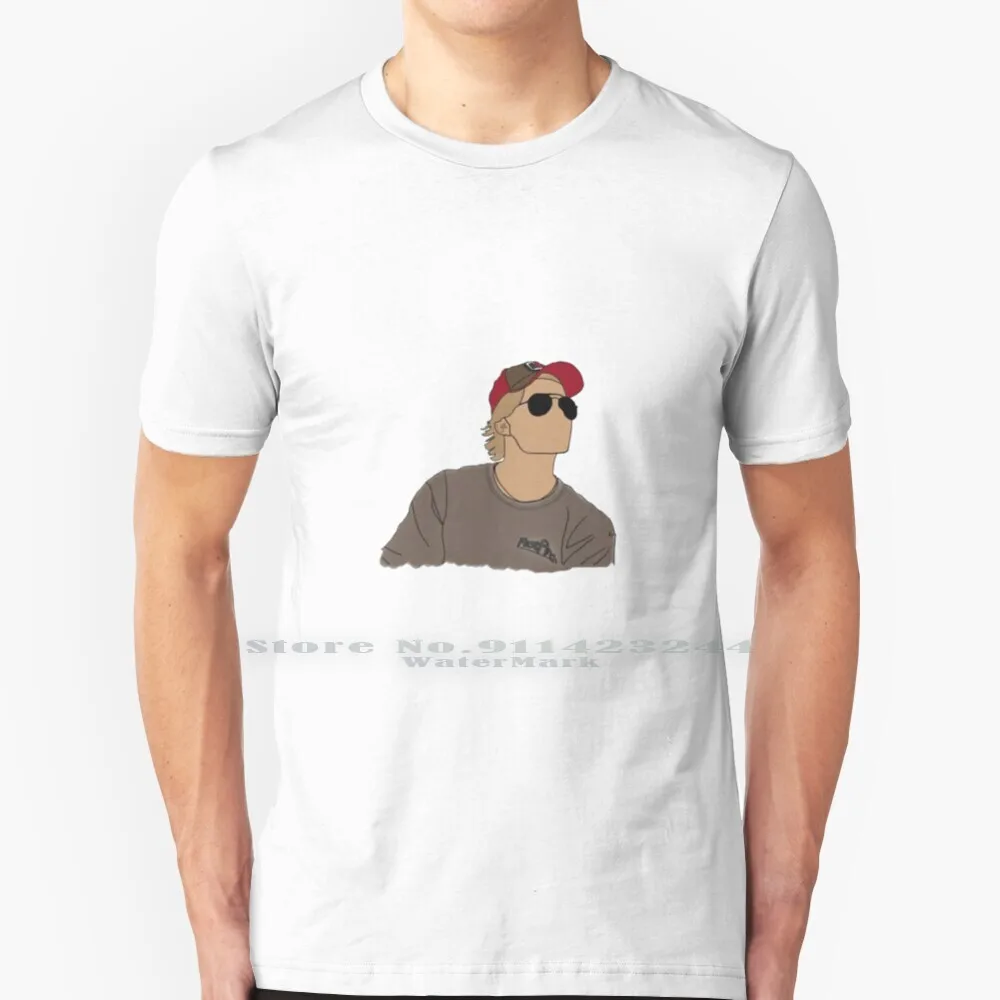 Rudy Pankow Capispalla T Shirt 100% Puro Cotone Jj Rudy Pankow John B Capispalla Capispalla Pogue