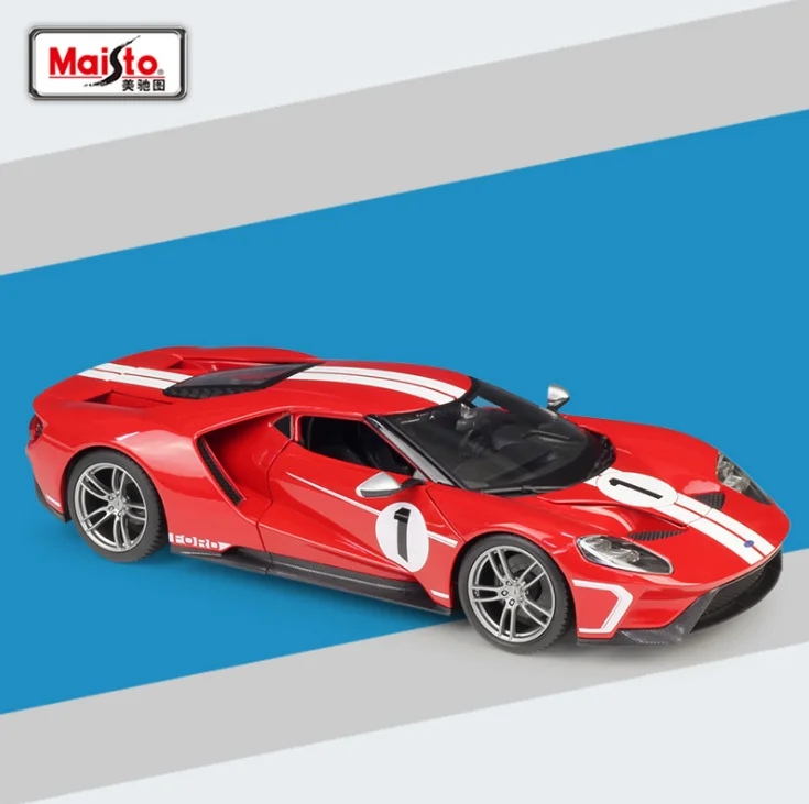 1:18 2017 Ford GT спортивный автомобиль сплав металла модель автомобиля литья под