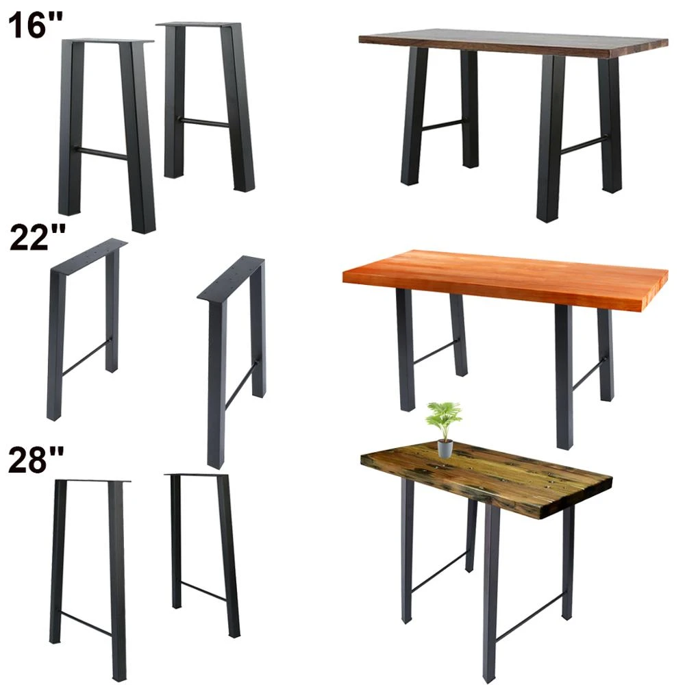16 22 28 Industry Table Leg Metal Steel Chair Bench Legs Diy Furniture 1 Set Furniture Legs Aliexpress