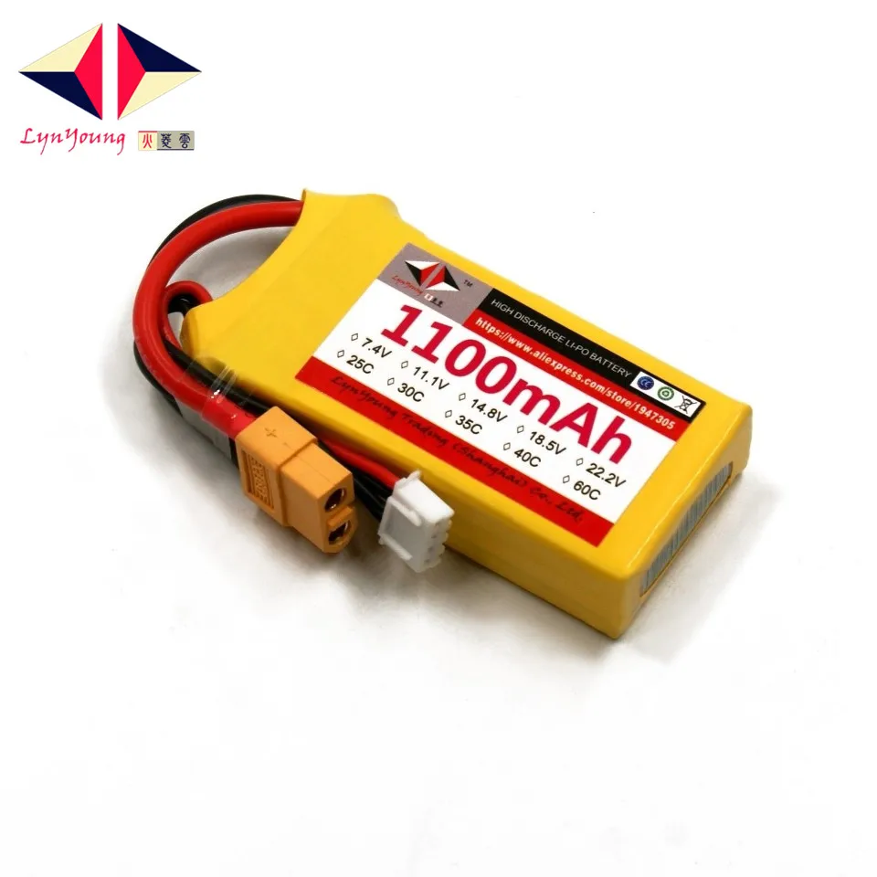 11 1 V 1100mAh 25C 30C 35C 40C 60C 3S Lipo батарея для RC лодки автомобиля грузовика дрона вертолета