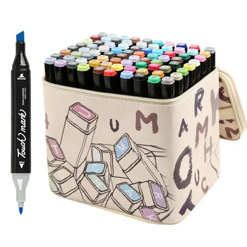 

80 Colors Marker Alcohol Based Art Pens and Markers Dual Brush Pens Art Marker Markers Set for Manga Drawing Set Sketch