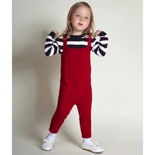 Baby Boy Girls Sweater Overalls 1-5Yrs Kids Spring Autumn Girl Pants Brand Children Cotton Knitted Pants Clothes