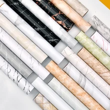 5M Roll PVC Kitchen Imitation Marble Pattern Wallpaper Self-adhesive Waterproof And Oil-proof Home Renovation DIY Wall Stickers
