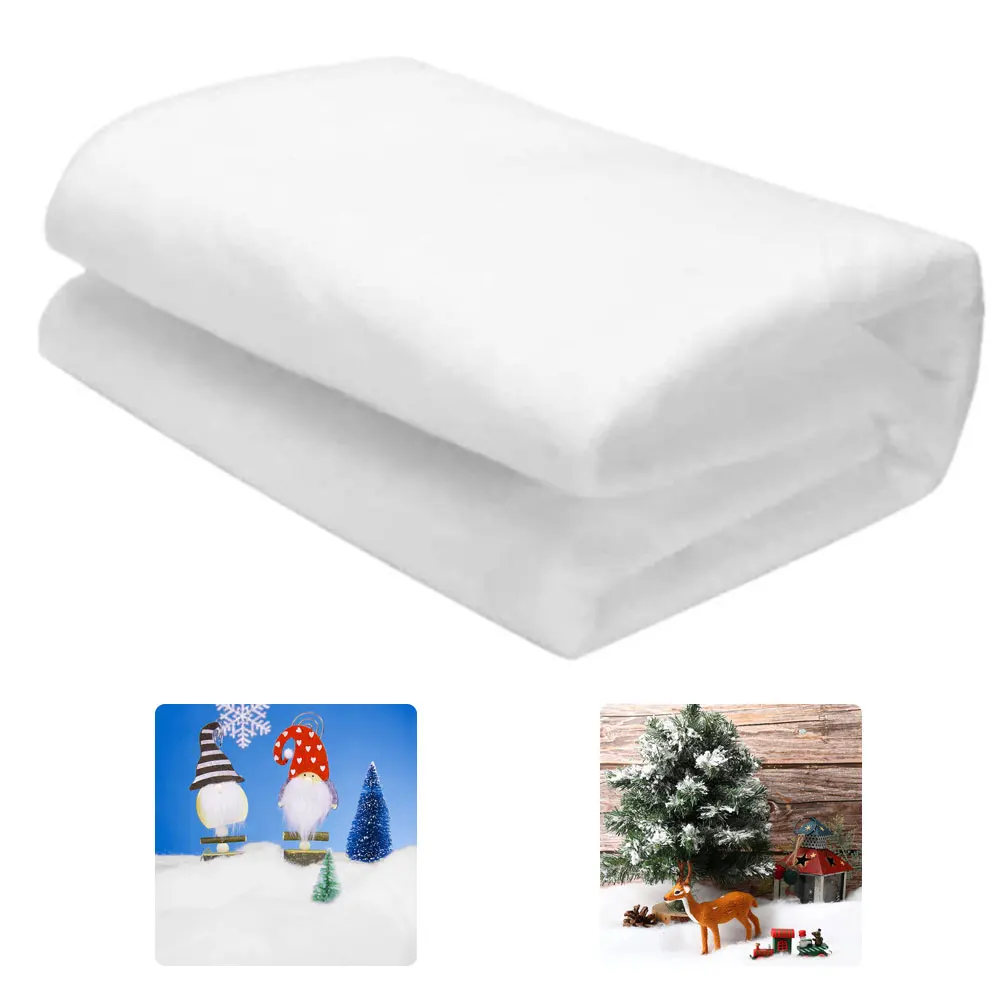 Christmas Snow Blanket Roll Artificial Blanket Fake Snow Cover Decoration For Xmas Tree Skirt