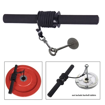 

Gym Fitness Wrist Roller Steel Forearm Trainer Strengthener Hand Gripper Strength Exerciser Weight Lifting Wrist Roller
