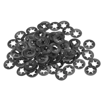 

uxcell Starlock Washers , M6x14 Internal Tooth Push On Locking Washers Clips Fasteners Assortment Kit 100pcs