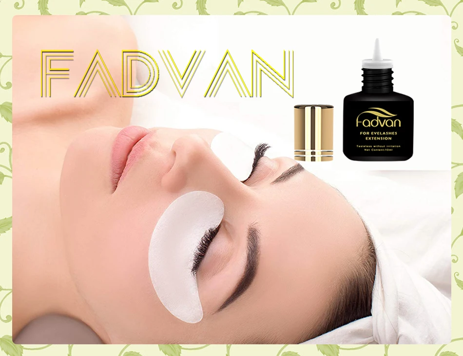 Cola para Cílios Fadvan Extensão 1-3 Segundos Secagem Rápida Profissional Cílios Edifício 5 ml - 10 1 ml Cola para Cílios Extensão 1-3 Segundos