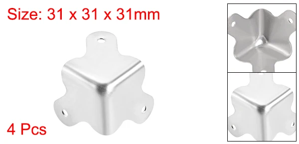 37x31x31mm-4pcs Uxcell 2-8 шт Угловые протекторы для коробки Край Протектор 37x31x31 мм 32x32x32 мм 44x44x44 мм 22,5x22,5x22,5 мм - Цвет: 37x31x31mm-4pcs