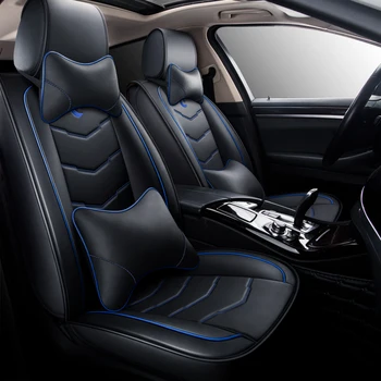 

HeXinYan One pcs Leather universal car seat cover for Dodge all models ram caliber journey aittitude caravan auto styling access