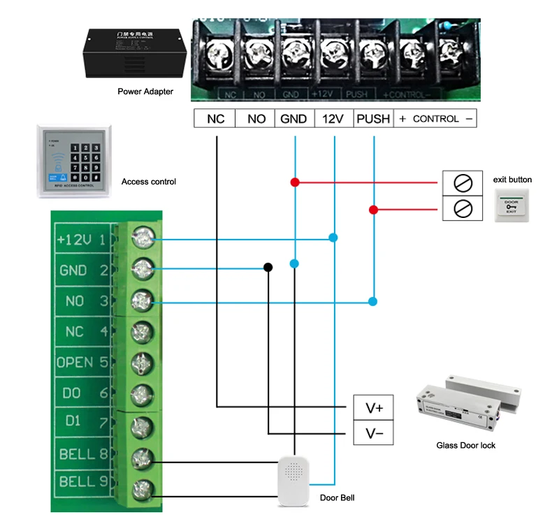 LUCKING дверь DC12V левая + правая безопасность Электрический откидной Болт замок Безрамное Стекло электронный дверной замок для системы