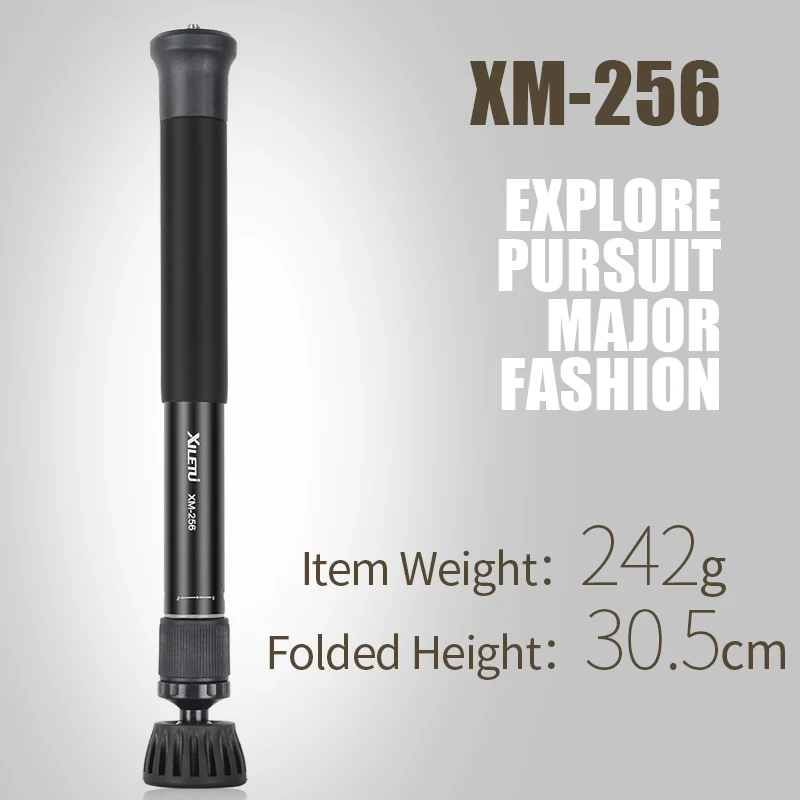 XILETU XM-256 Monopod 47.8inch Handy Tripod Monopod/Selfie Stick/Pole For Camera/Camcorder/Smart Phone/Mirrorless camera