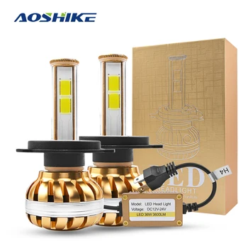

AOSHIKE 2019 New 2Pcs S5 Led Headlight Bulbs 72W 7200Lm Auto Front light 6000K White Yellow Fog Light DC 12V Car Headlamp