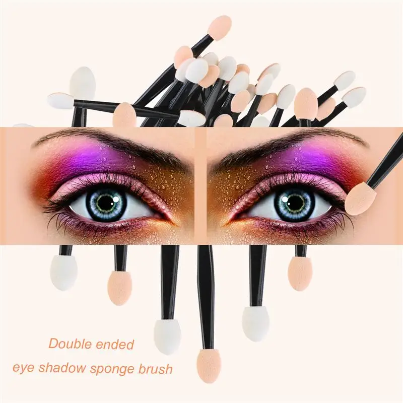مجموعات فرش ظلال العيون MEISHENJIE ، إسفنجة مزدوجة الجانب ، مجموعات نايلون ، ظلال عيون ، فرش مكياج ، أداة وضع مستحضرات التجميل ، 30 ~